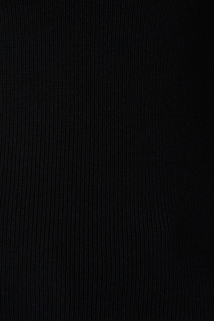 Oshawa Knit In Black - fabric