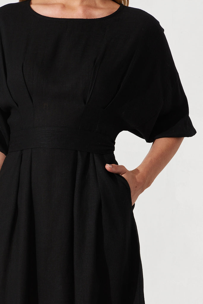 Fifi Dress In Black - detail