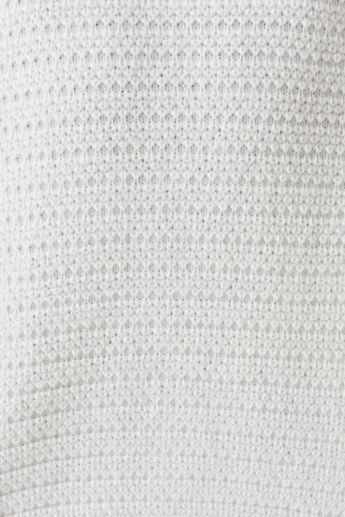Cartagena Knit Jacket In White - fabric