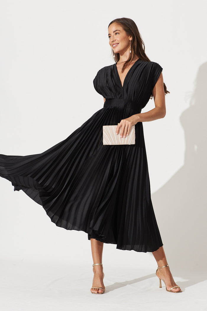 anetta midi dress Fifteen Twenty Anetta Contrast Midi Dress - Cream and Black
