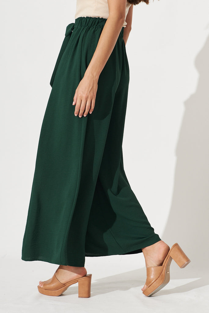 Page Pants In Emerald - side