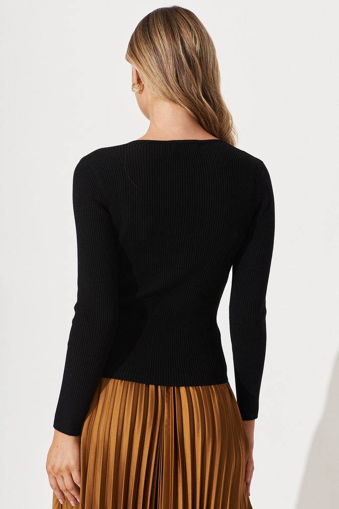 Dover Heights Knit In Black - back
