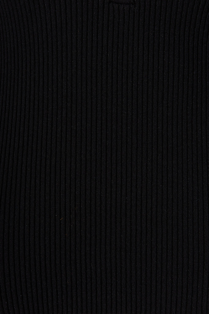 Dover Heights Knit In Black - fabric