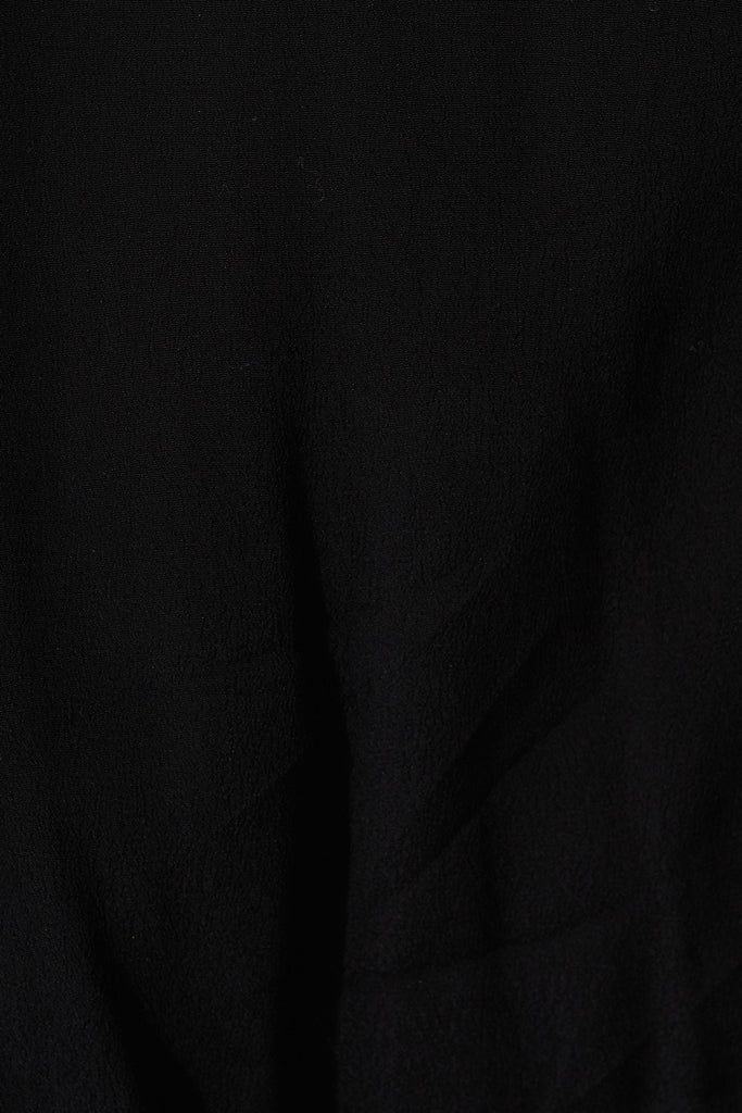 Cathia Top In Black - fabric
