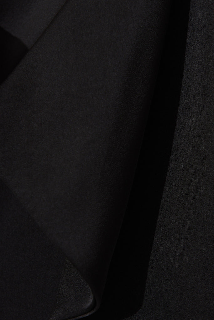 Grateful Dress In Black Satin - fabric