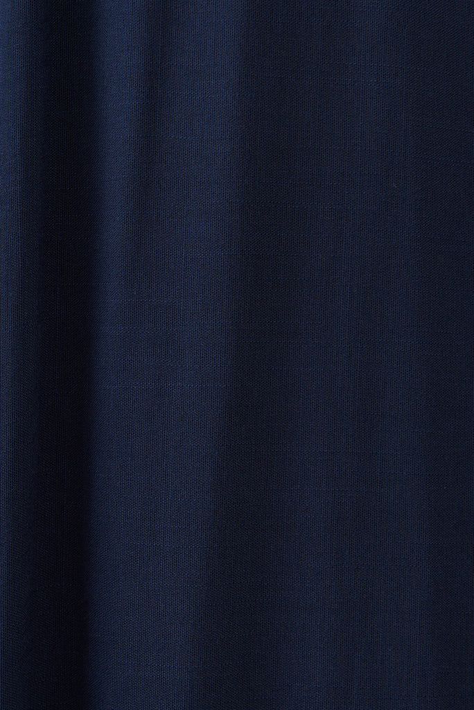 Mariah Pant In Navy - fabric