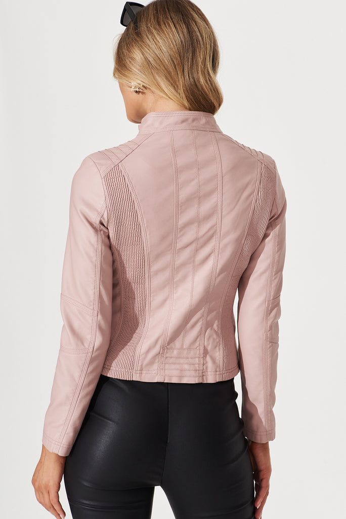 Stefany Jacket In Pink - back