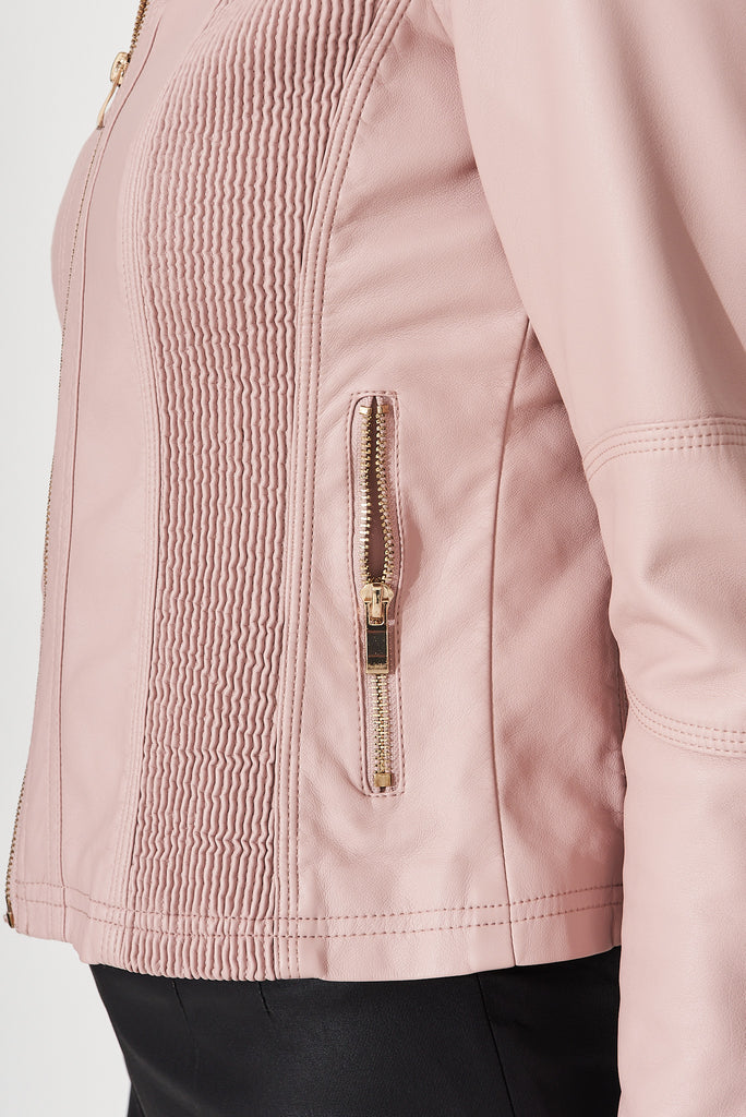 Stefany Jacket In Pink - detail