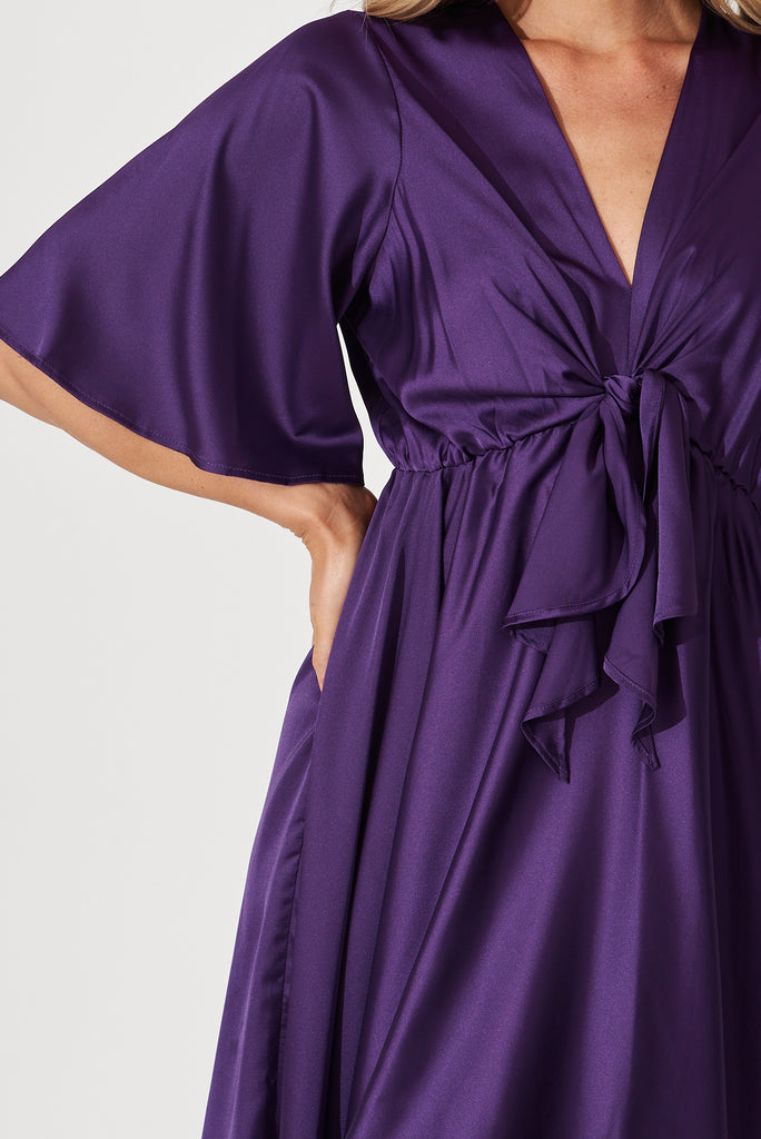 Helsinki Dress In Purple - detail