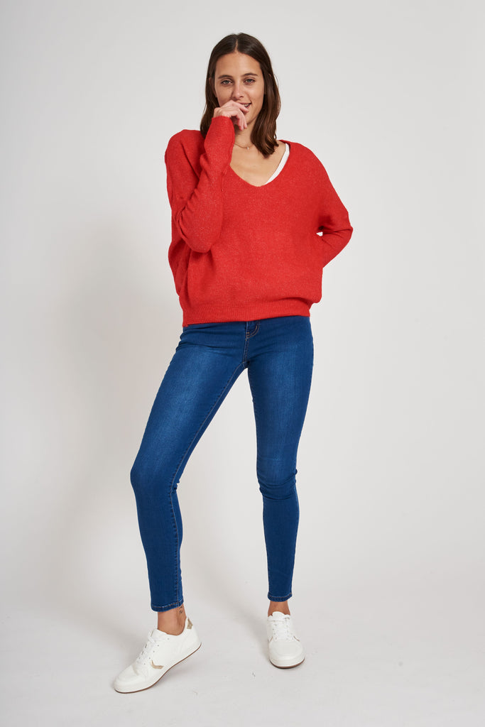 Treacle Knit in Red