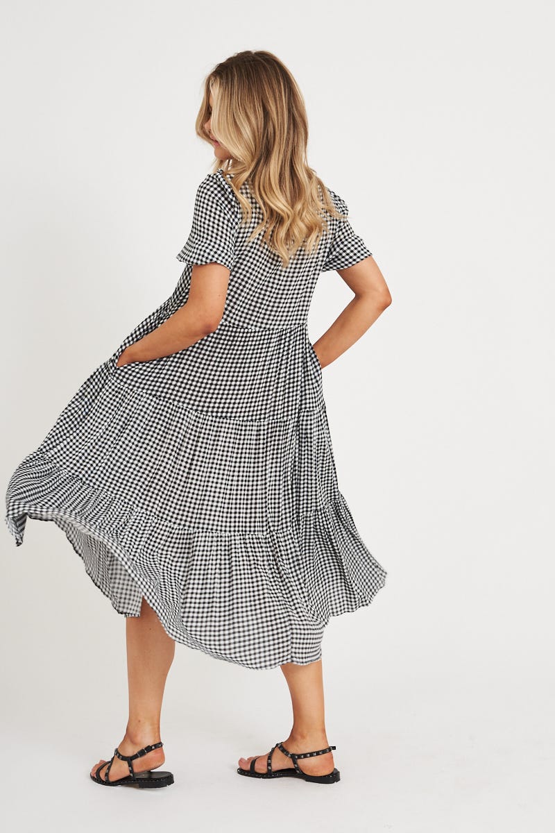 Gingham shift dress best sale